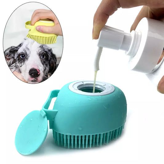 Lindo y suave cepillo para baño de tus mascotas. - El rincón de Dolly y Chilo